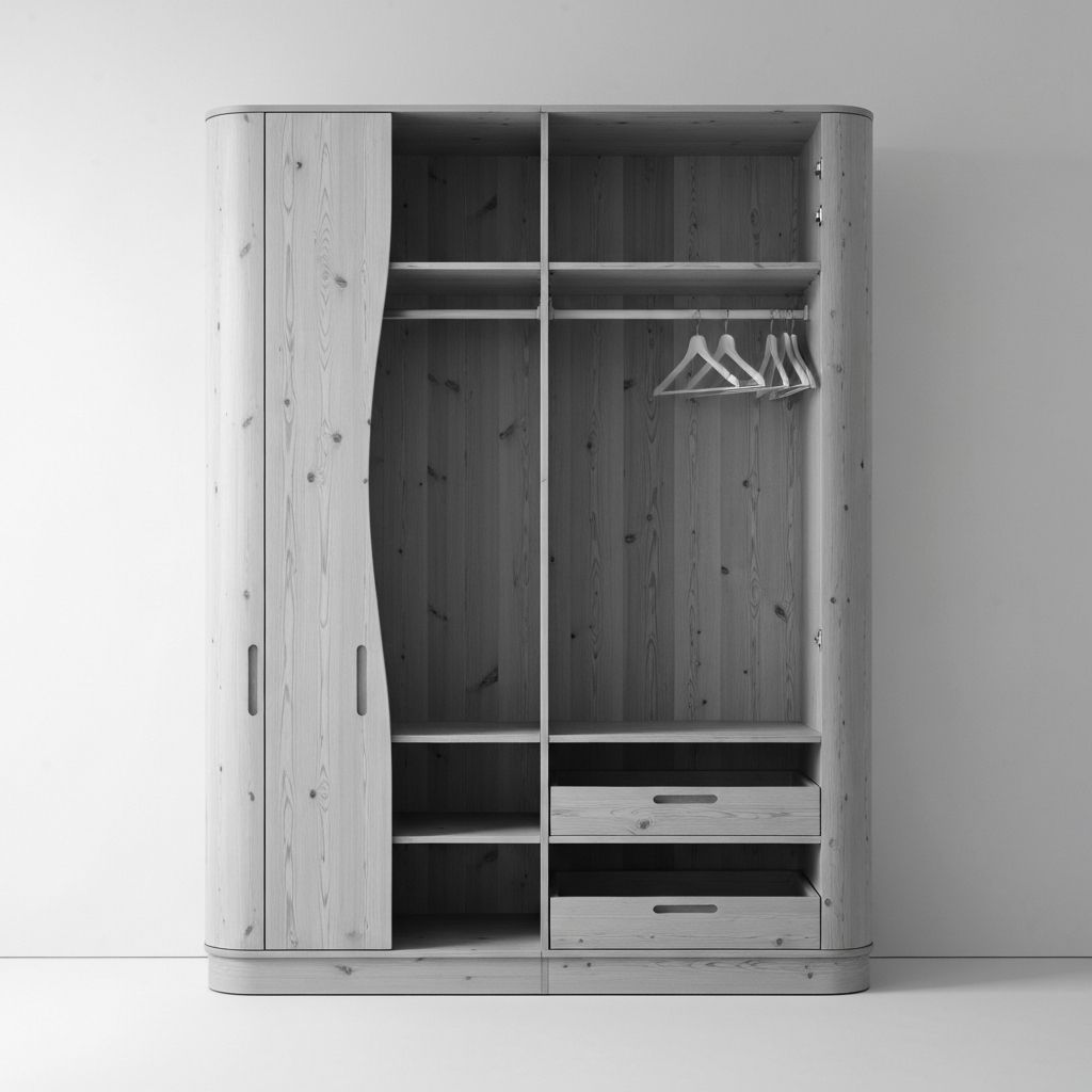 Closet de Madera de Pino